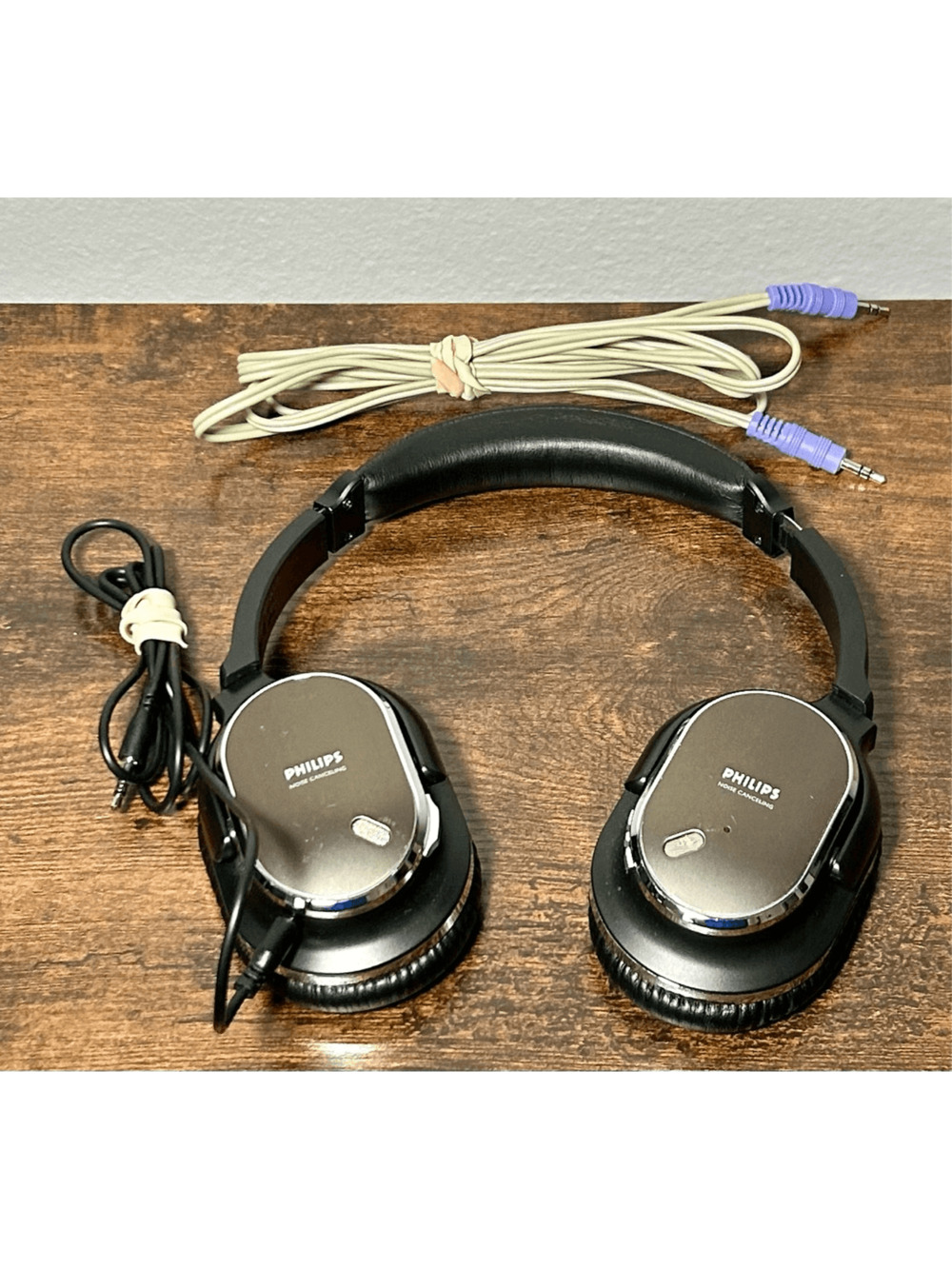 Philips Wired Noise Cancelling Headphones SHN9500 Tested Works! Two Cords